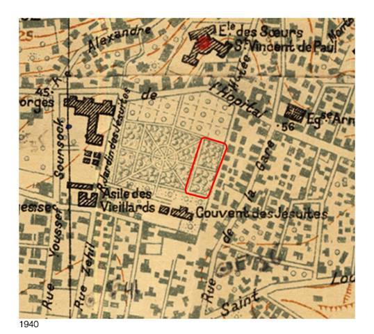 Le jardin des Jésuites - 1940